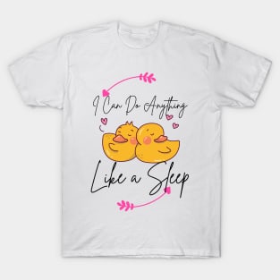 Funny cute sleeping ducks T-Shirt